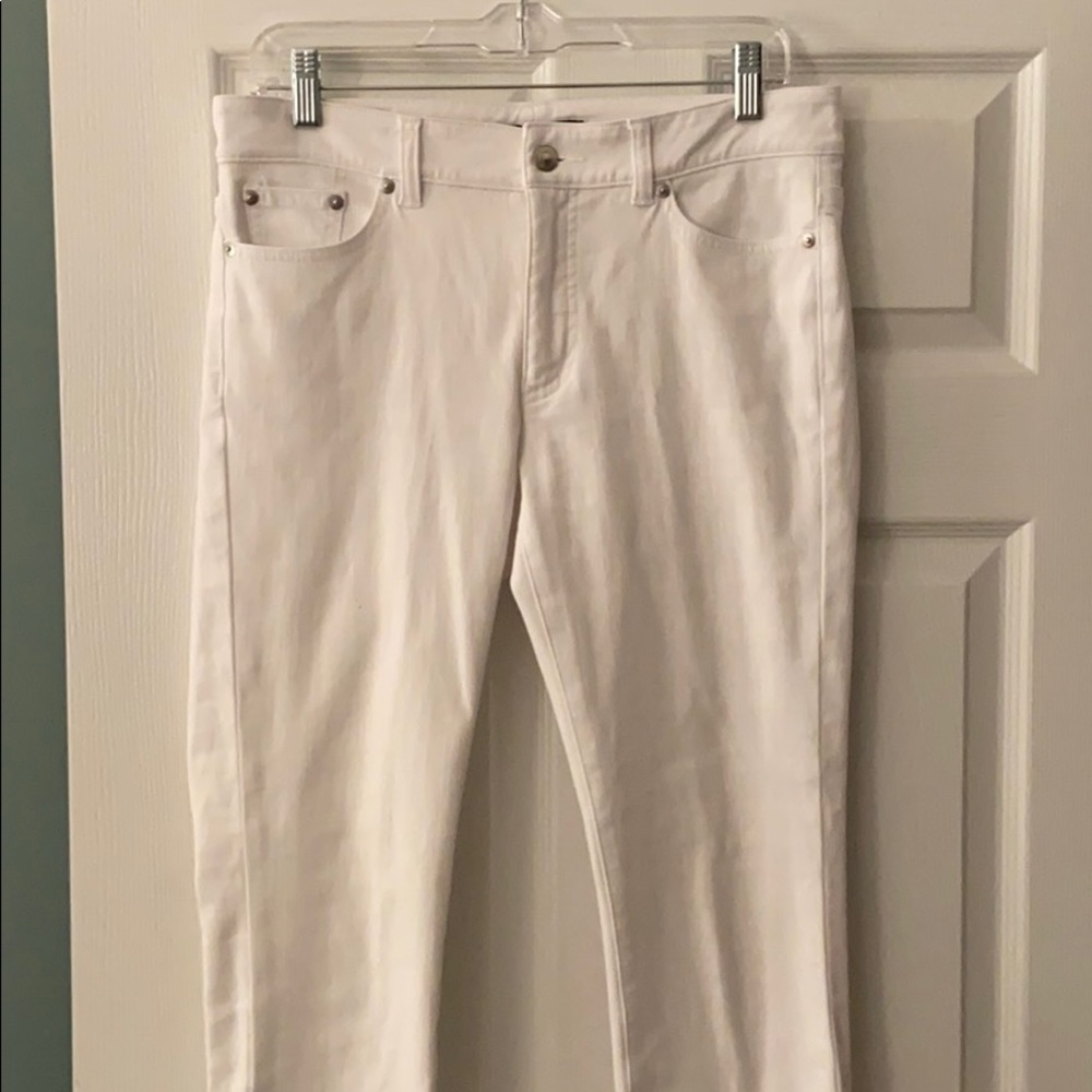 Ralph Lauren white five pocket jeans